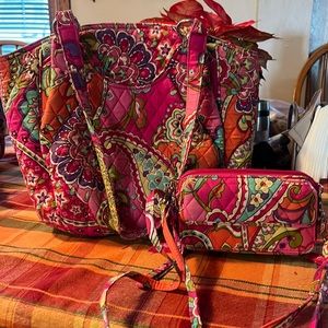 Vera BRADLEY Tropical Paradise purse & wallet set